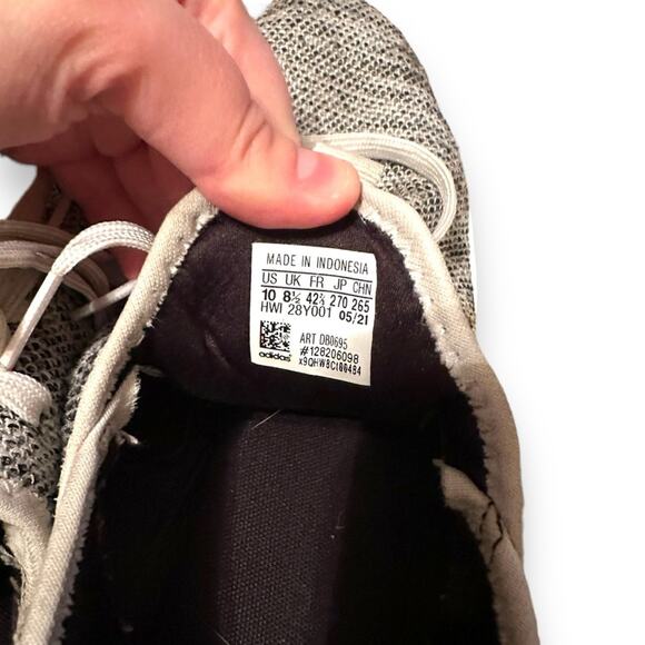 Adidas Women's Cloudfoam Pure Athletic White & Gray Running Shoes Sz 10 - Picture 9 of 11